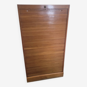 Oak curtain file cabinet