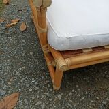 Pair of Lyda Levi armchairs for Mc Guire bamboo Italy Milan