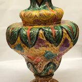 H. Becquet Quaregnon vase in the mastery style with birds of paradise decoration