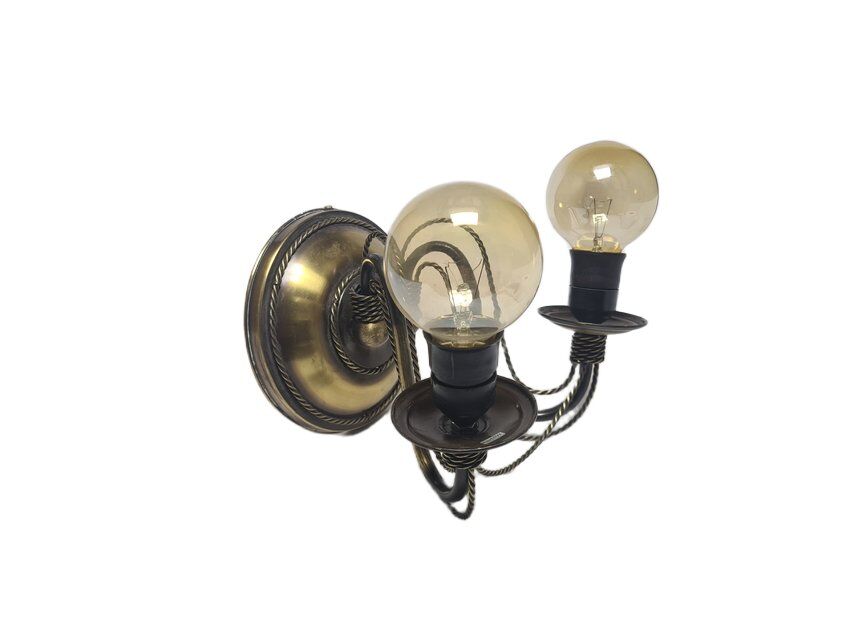Art Nouveau two-armed wall lamp, Poland, 1970s