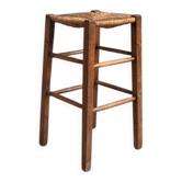 Vintage straw stool
