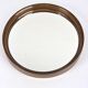 Vintage Round Smoked Brown Acrylic Mirror from Gilac, France, 1970s