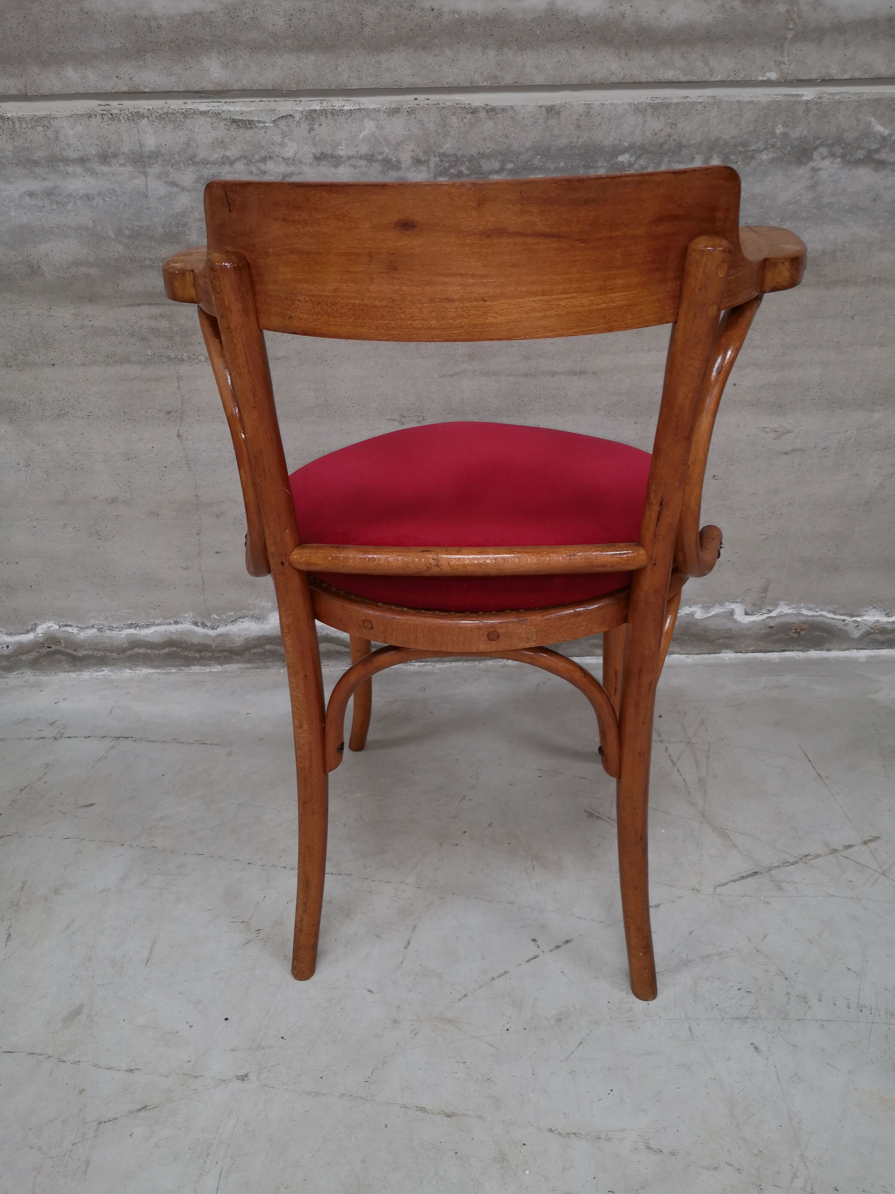 Ancien fauteuil Thonet bois courbé 1950