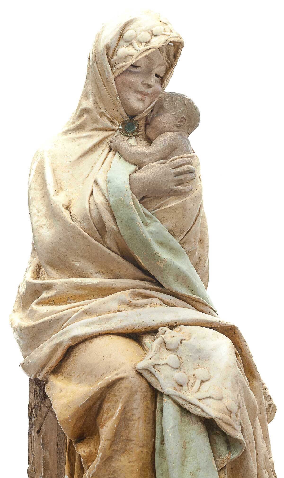 "Vierge à l'enfant" par A. Maeterlinck-Lefebvre