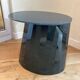 Midnight Blue Pli Pedestal Table by Victoria Wilmotte