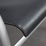 Pair of Kokatu leather lounge chairs by M.A. Cigan for Akaba, Spain, 1980s