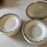 Set of 9 Saint Amand hollow plates