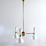 Moonlight chandelier 3 arms white