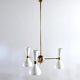 Moonlight chandelier 3 arms white