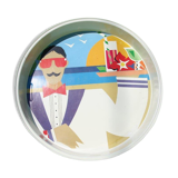 Painted metal plate 60 years