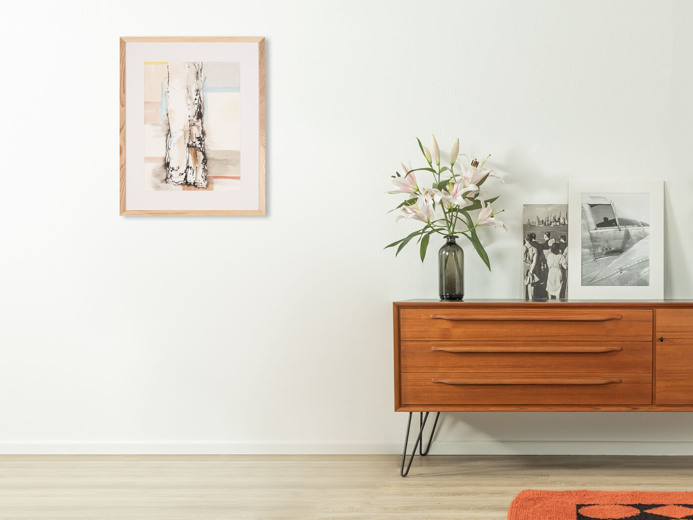 The birch, aquarelle on paper, 53 x 65 cm