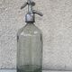 Transparent glass siphon, very thick bottom and metal cap