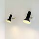Pair Of C-1524 Adjustable Wall Lamps In Black By Raak Amsterdam, The Netherlands, 1960S