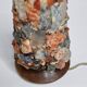 Vintage HA Ludwig lamp in semi-precious stones and wood West Germany