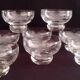 Vintage Engraved Crystal Champagne Glasses