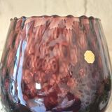 Cup, Empoli Amethyst glass. Italian art, hand-blown, 1950s.