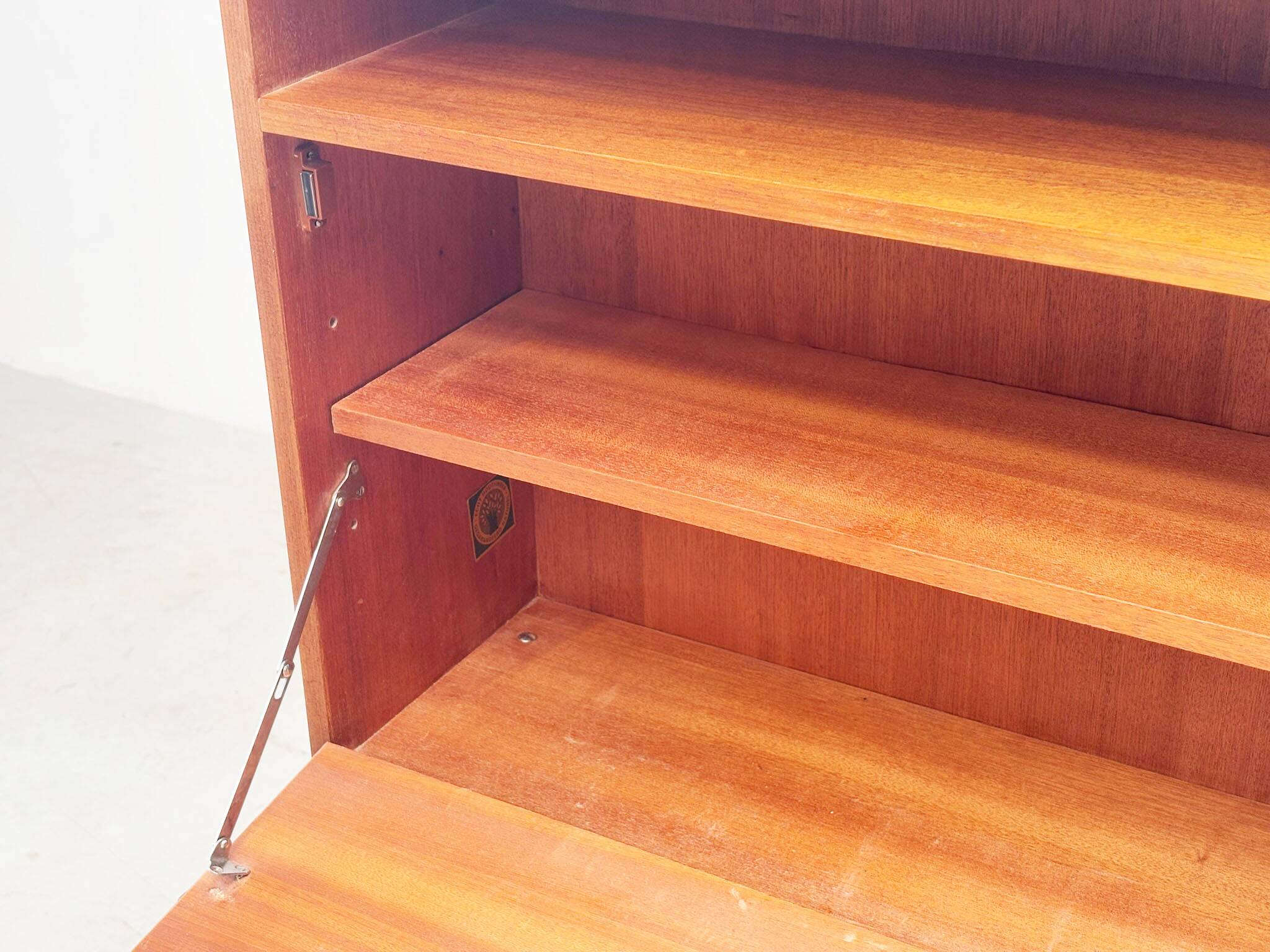 Vintage teak cabinet or secretaire by Simpla Lux