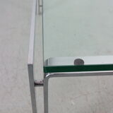 Dutch Metaform Large Steel & Glass Coffee Table by Hank Kwint, 1970