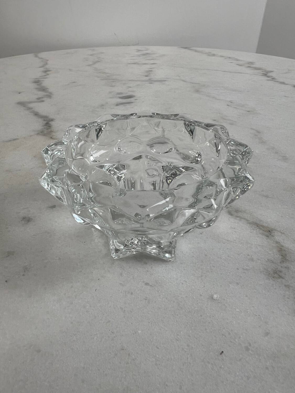 Glass candlestick