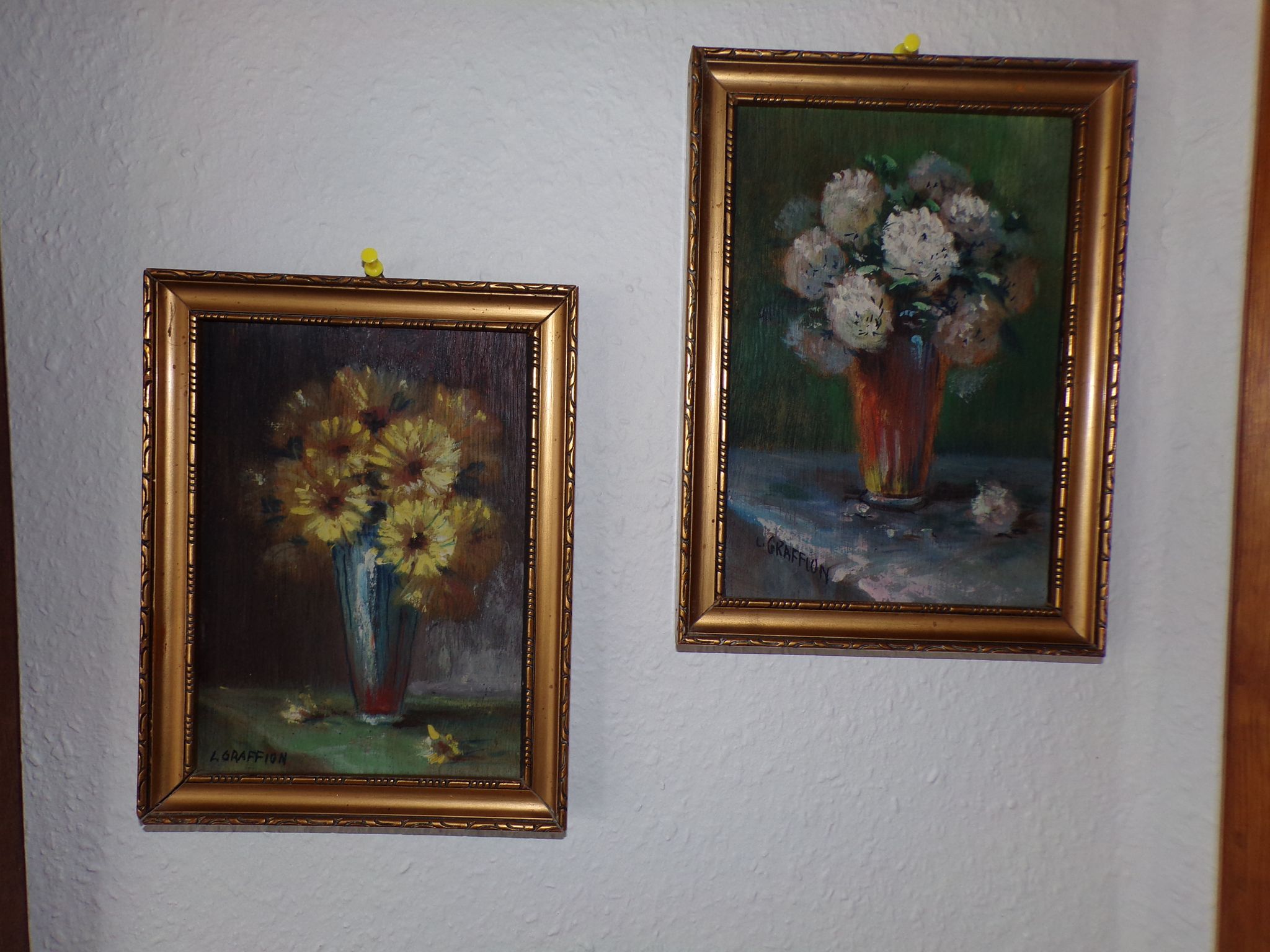 Pair of still life paintings signed