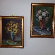 Pair of still life paintings signed