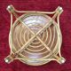 Vintage coffee table in woven rattan