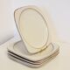 Olivier Roy Vallauris - 4 flat plates in vintage ceramic 1972