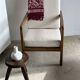 Fauteuil en bois naturel (teck) design minimaliste