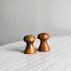 Wooden salt and pepper shakers