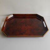 Octagonal tray with vintage faux scale effect
