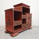 Antique bedside tables in lacquer with hand-painted decorations.