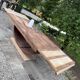 Renovated wooden table with extensions.