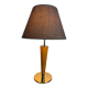 Art Deco table lamp in wood and silver metal