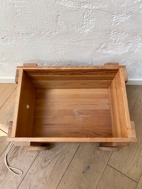 Wooden tier trolley