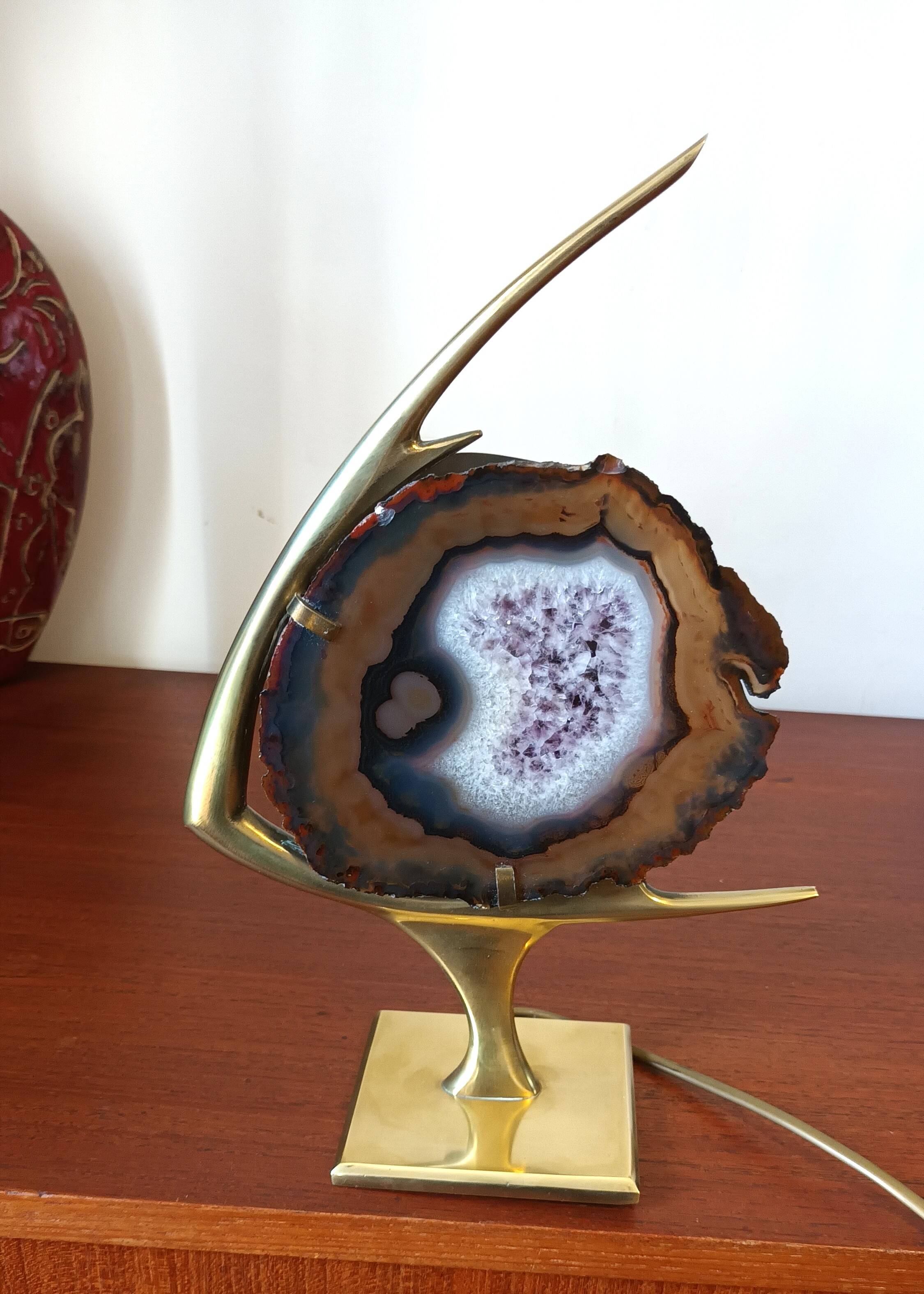 Fish lamp attributed to Willy Daro, 1970s.