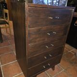1960s oak chiffonnier cabinet