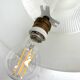 Holophane suspension en verre rv2 prismopal 1972  ø 24 cm