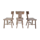 Lot de 3 chaises en hêtre 1960