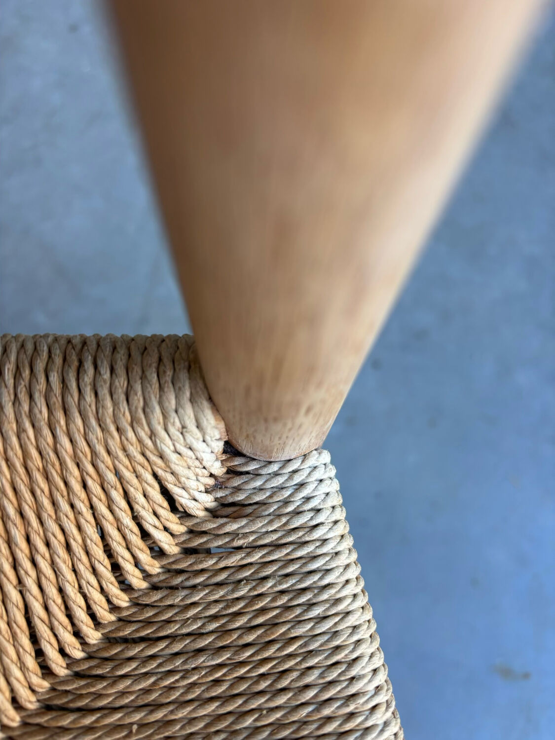 Set of 6 vintage papercord chairs Kurt Ostervig