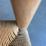 Set of 6 vintage papercord chairs Kurt Ostervig