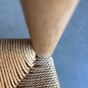 Ensemble de 6 chaises vintage en corde de papier Kurt Ostervig