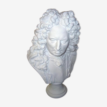 Buste Vauban, en plâtre de moulage,H:62cm.