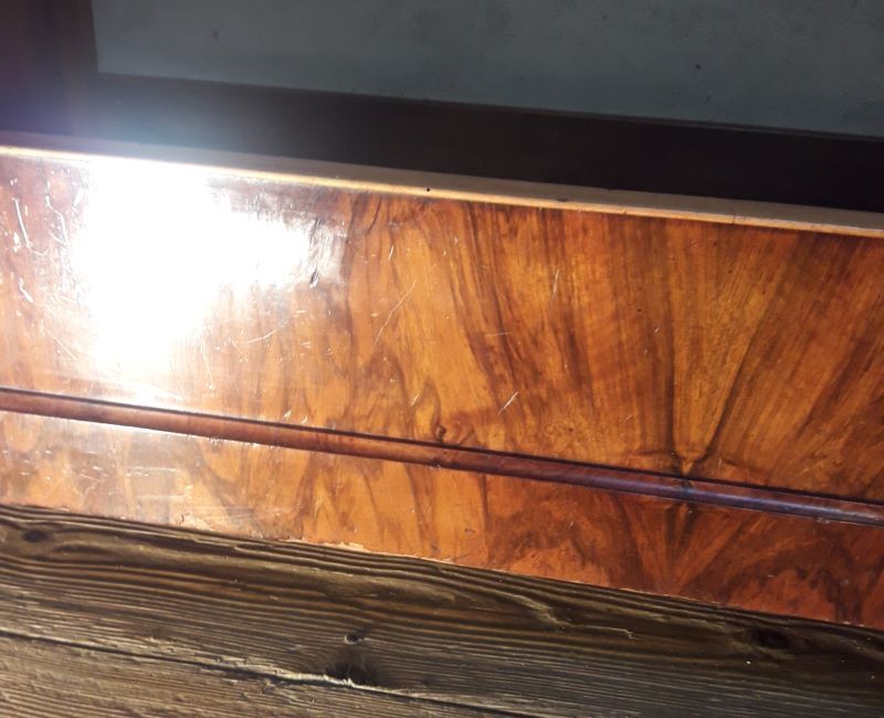 Louis philippe bed in walnut