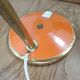 Vintage adjustable lamp, orange, made of metal.
