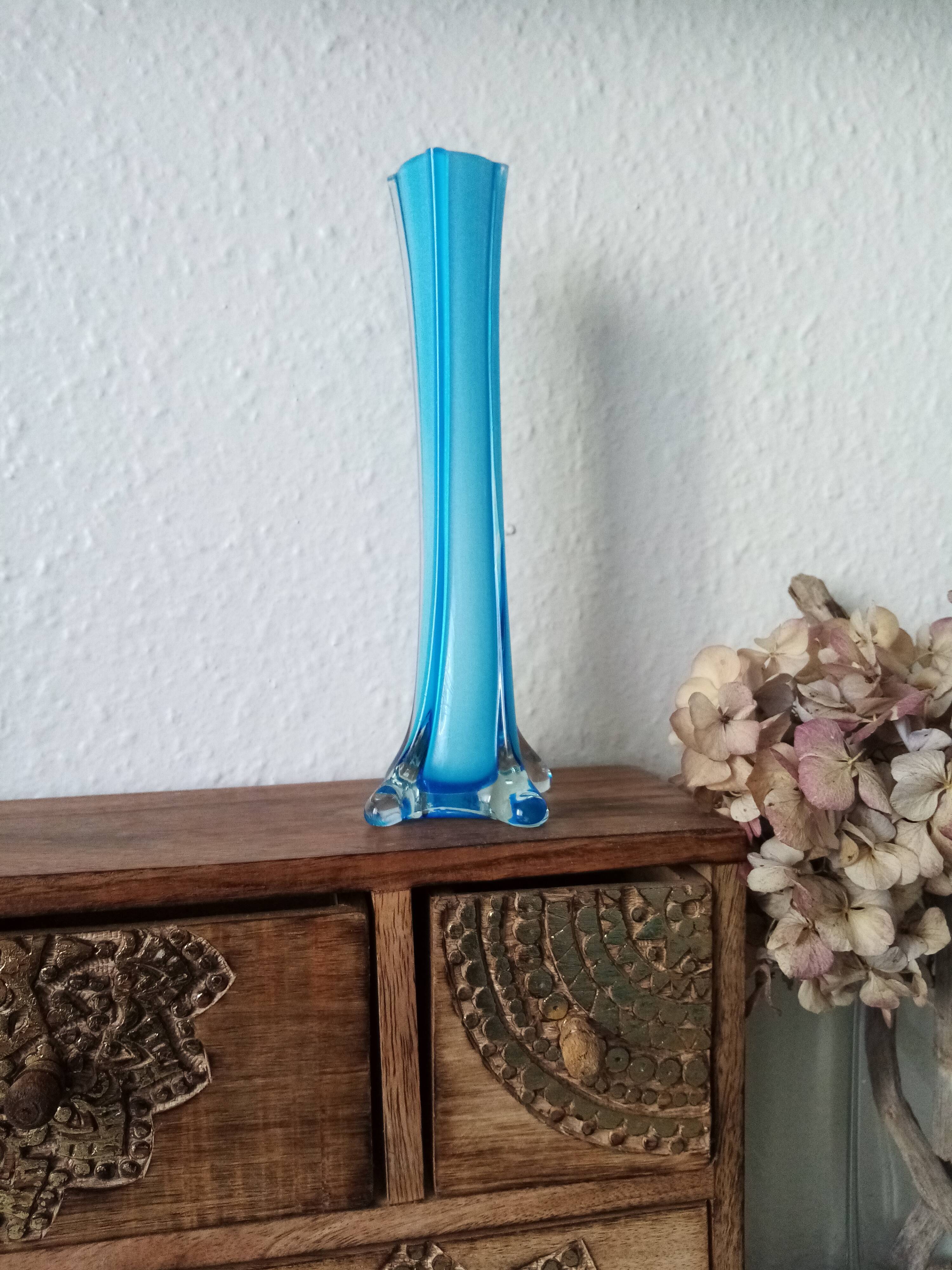 Blue soliflore murano