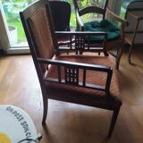 2 Art Deco chairs and 2 armchairs, 1930.