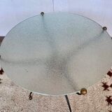 Table basse art deco en fer forge atelier rene prou