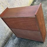 Glass bookcase, glass floor shelves by FD Rozaffy, 1960s