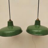 Pair of industrial lamps