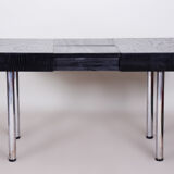Restored Bauhaus Extendable Dining Table, Oak Veneer, Czechia, 1930s